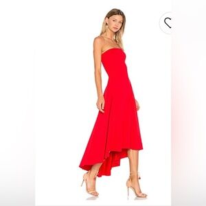 Revolve DRESS Strapless Hi Low Dress in Perfect Red
Susana Monaco size M, As NEW